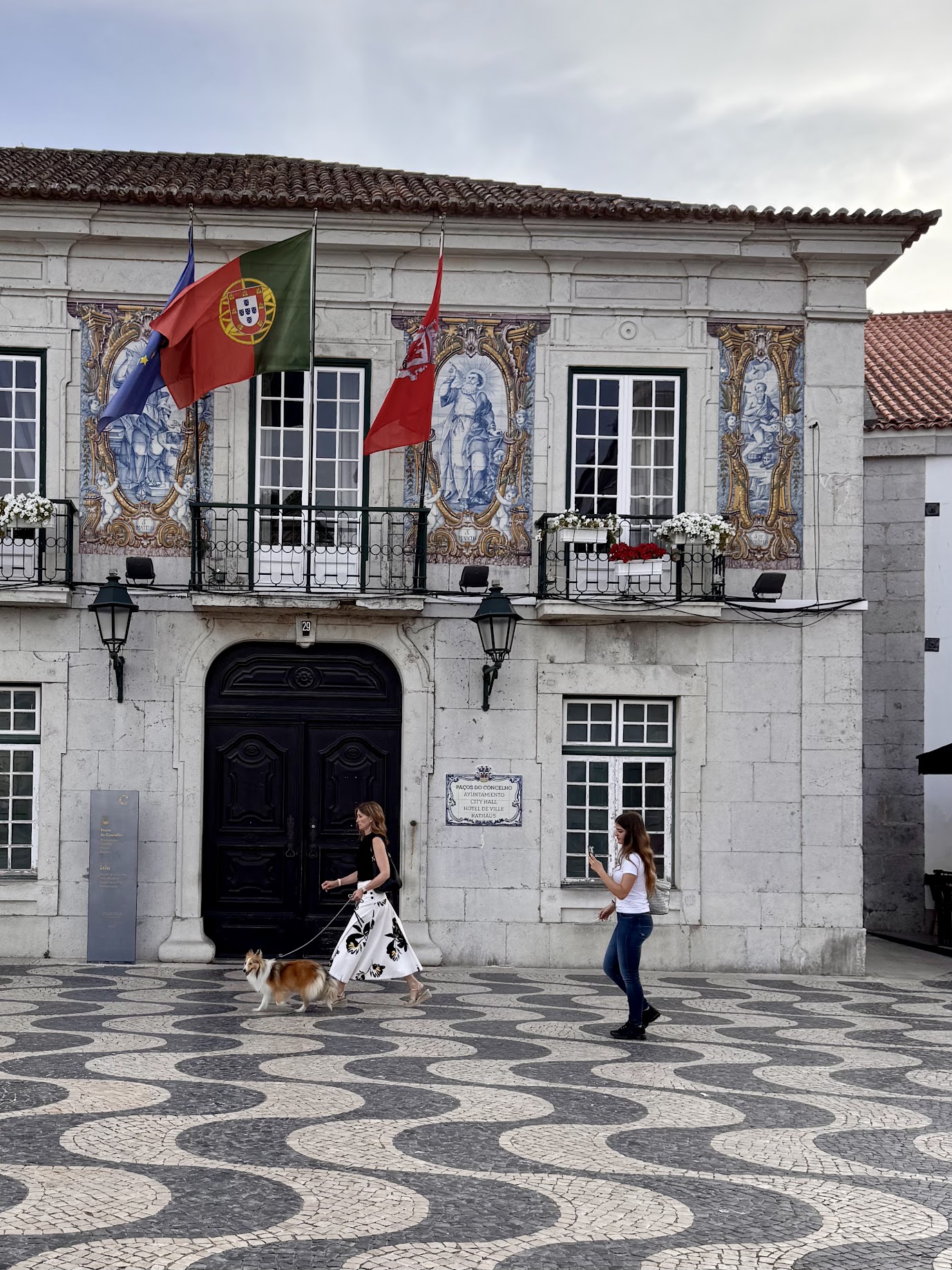 Historic façade of a Portuguese small hotel, once a palace, now welcoming guests with boutique luxury.